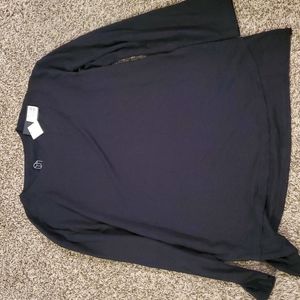 Men's black long sleeve tee L